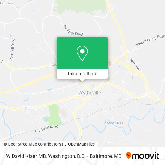 W David Kiser MD map