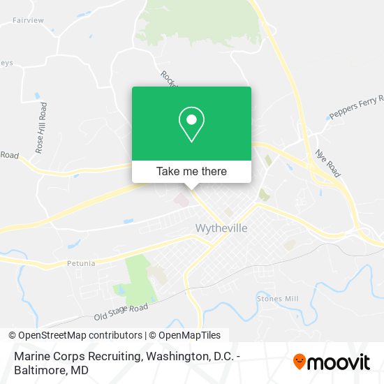 Marine Corps Recruiting map