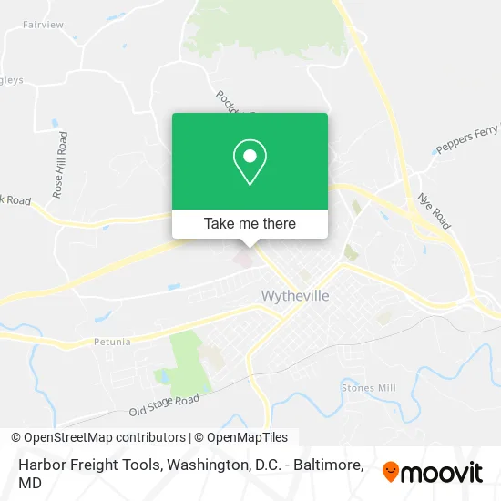 Harbor Freight Tools map