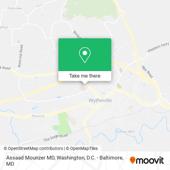 Assaad Mounzer MD map