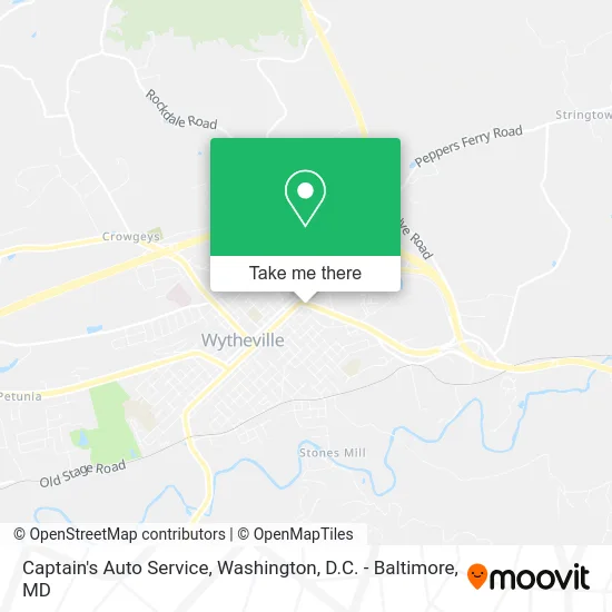 Captain's Auto Service map
