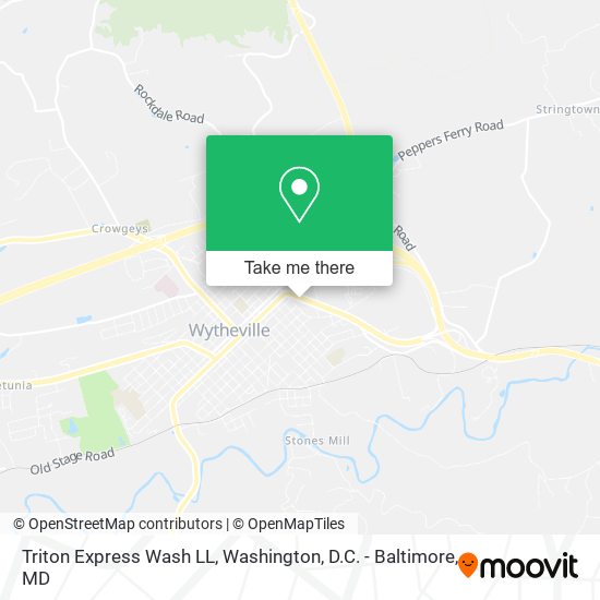 Triton Express Wash LL map