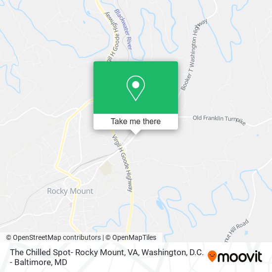 The Chilled Spot- Rocky Mount, VA map