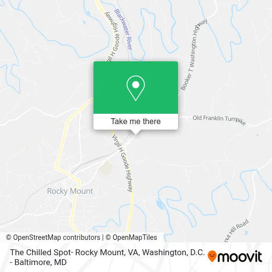 The Chilled Spot- Rocky Mount, VA map