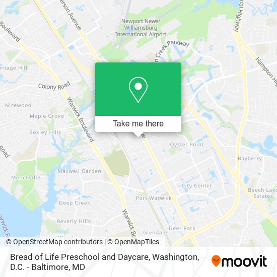 Mapa de Bread of Life Preschool and Daycare
