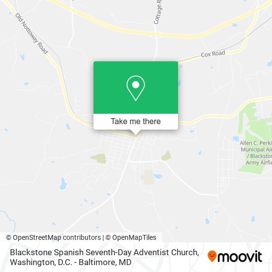 Blackstone Spanish Seventh-Day Adventist Church map