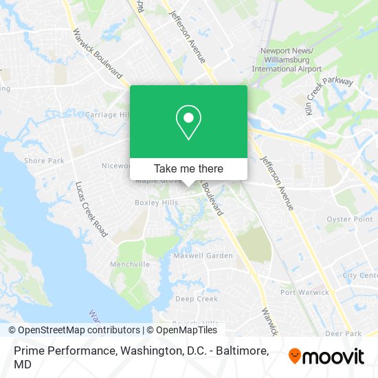 Prime Performance map
