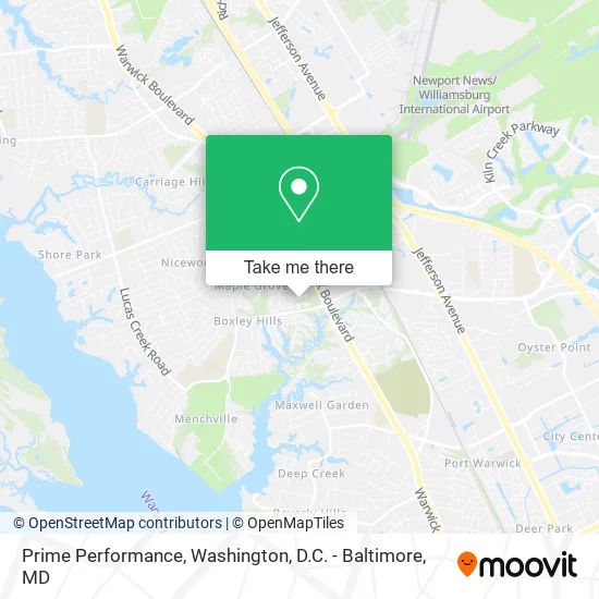 Prime Performance map