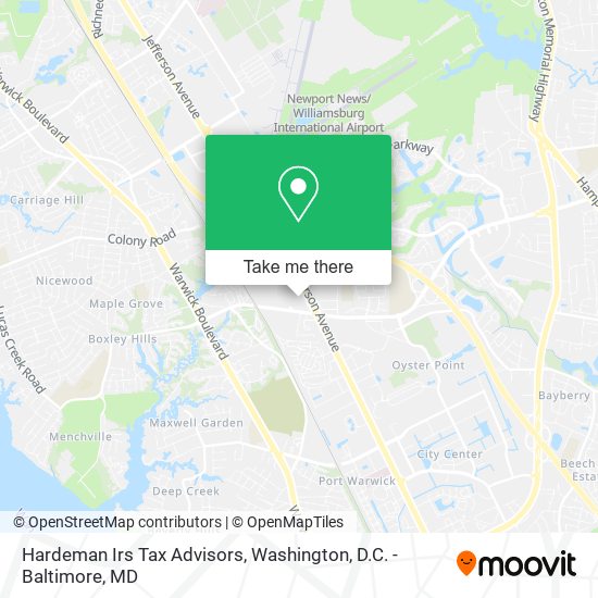 Mapa de Hardeman Irs Tax Advisors