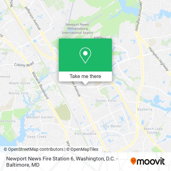 Mapa de Newport News Fire Station 6