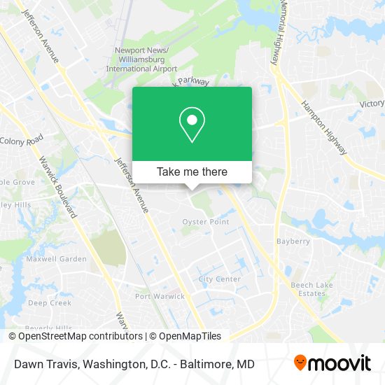 Dawn Travis map