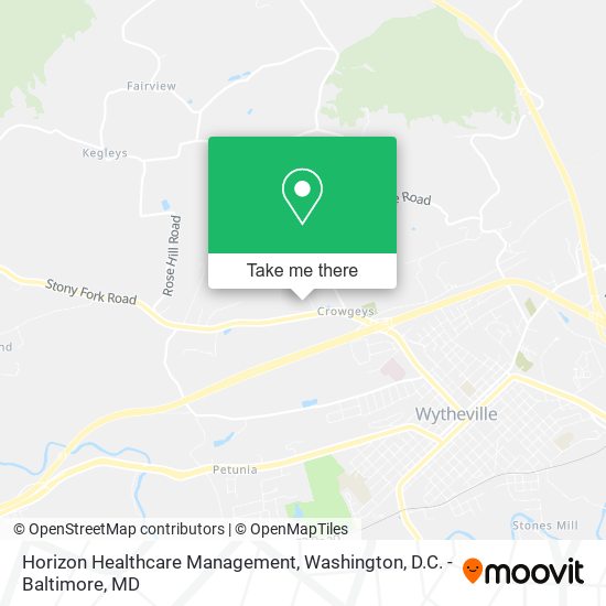 Horizon Healthcare Management map
