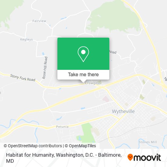 Mapa de Habitat for Humanity