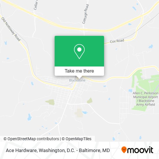 Ace Hardware map