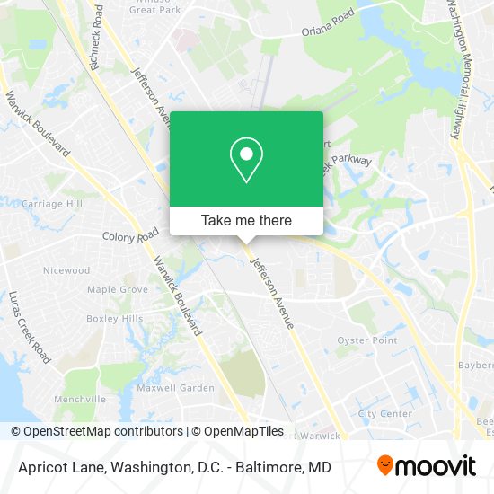 Mapa de Apricot Lane
