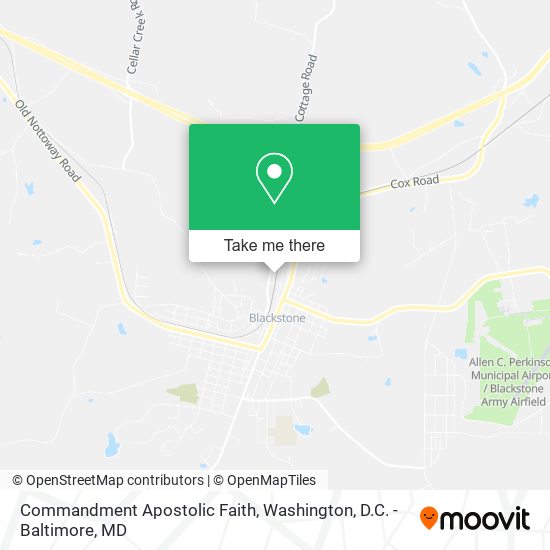 Commandment Apostolic Faith map