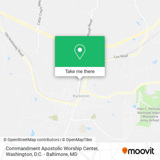 Commandment Apostolic Worship Center map