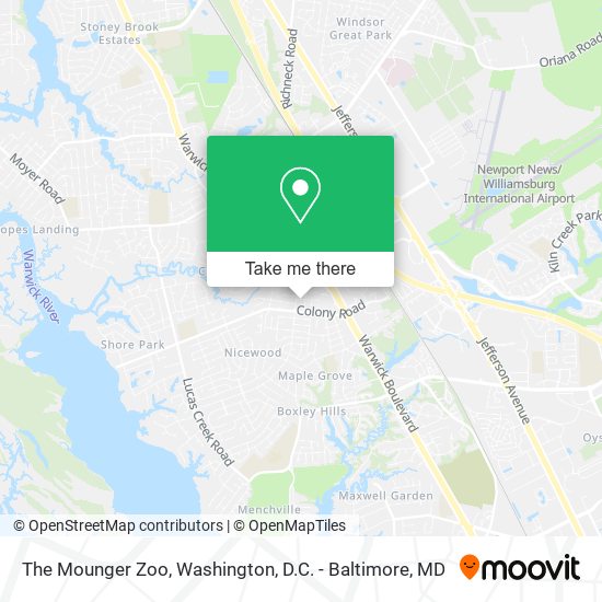 The Mounger Zoo map