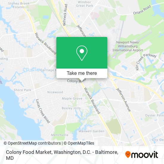 Colony Food Market map