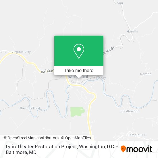 Lyric Theater Restoration Project map