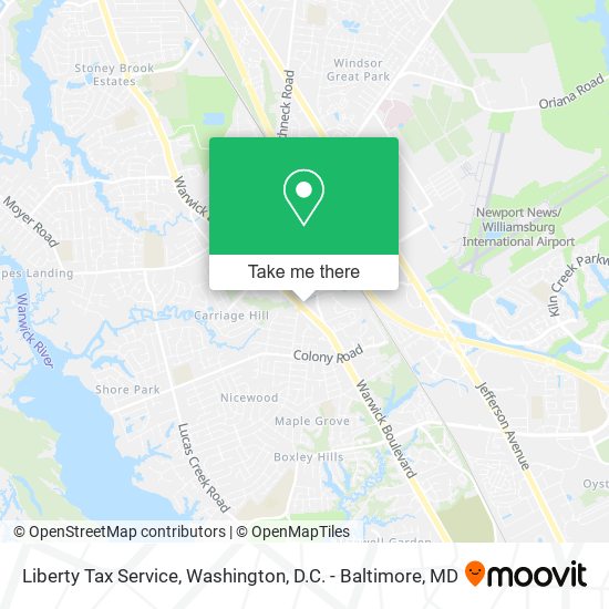 Liberty Tax Service map