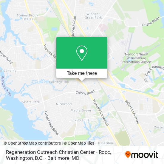 Regeneration Outreach Christian Center - Rocc map