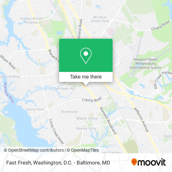 Mapa de Fast Fresh