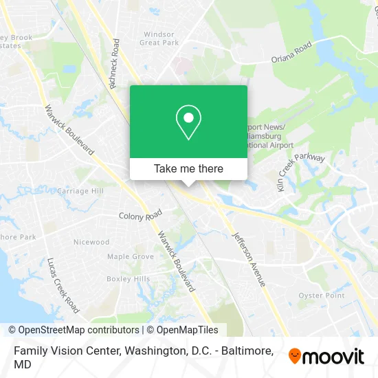 Family Vision Center map