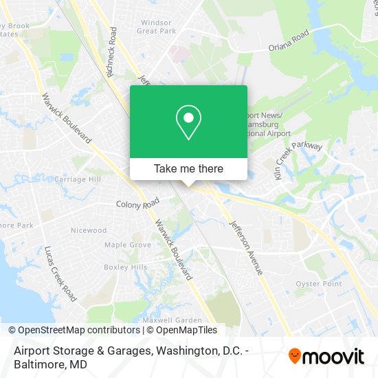 Airport Storage & Garages map
