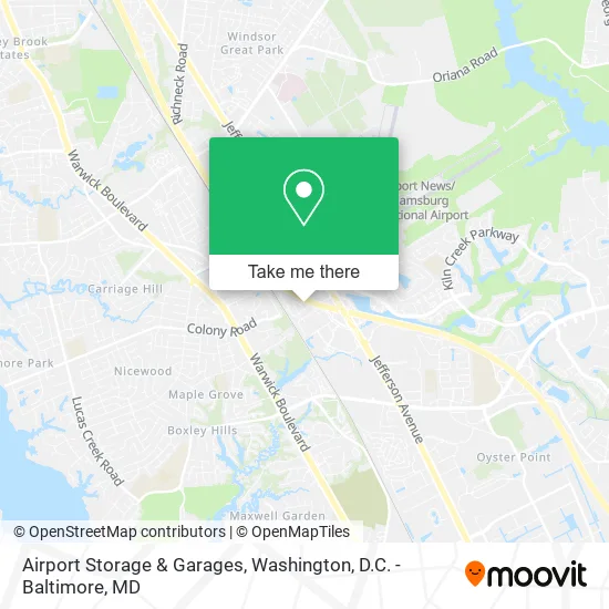 Airport Storage & Garages map