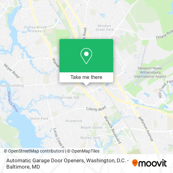 Automatic Garage Door Openers map