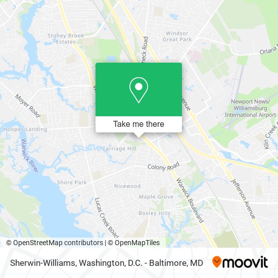 Sherwin-Williams map