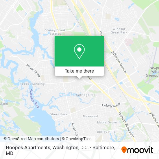 Hoopes Apartments map