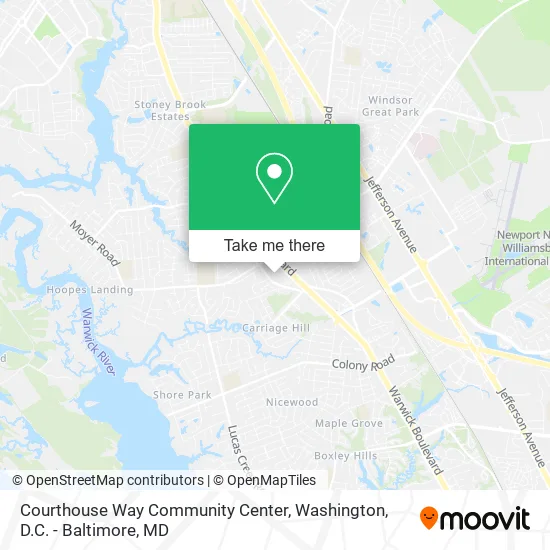 Courthouse Way Community Center map