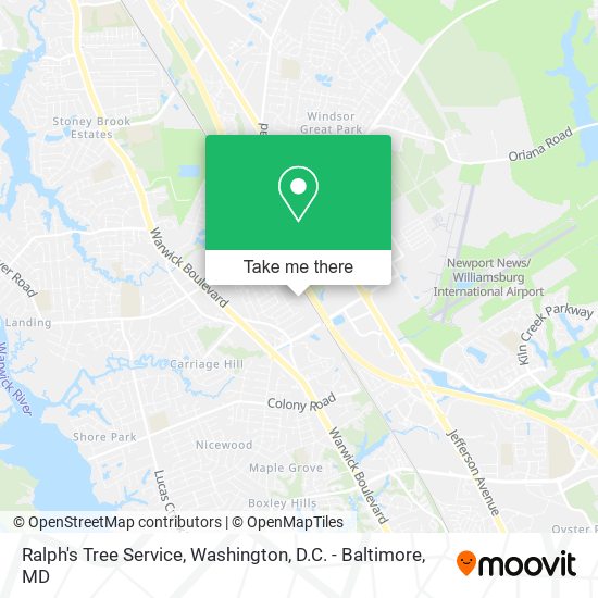 Mapa de Ralph's Tree Service