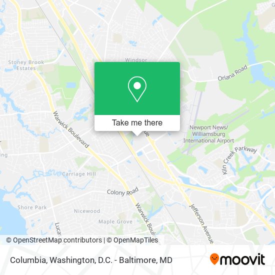 Columbia map