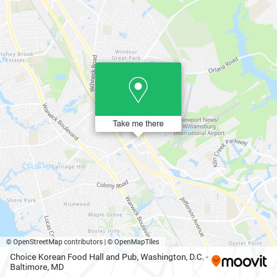 Choice Korean Food Hall and Pub map