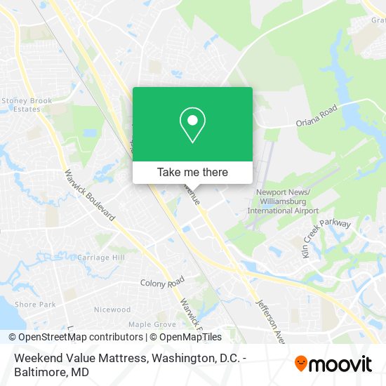 Weekend Value Mattress map