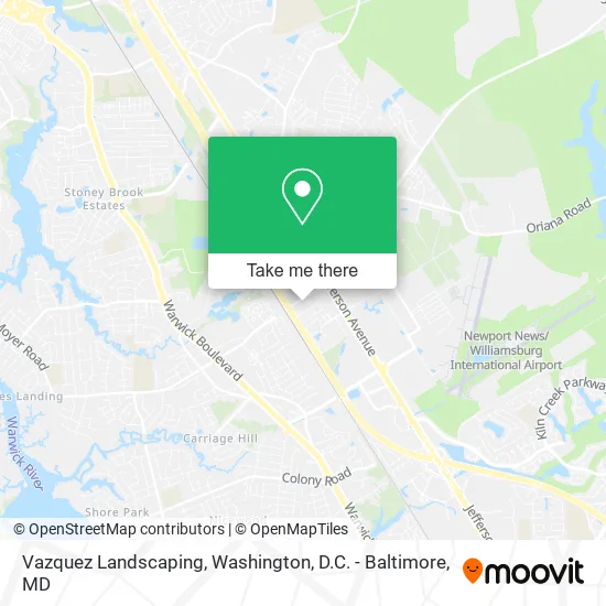 Vazquez Landscaping map