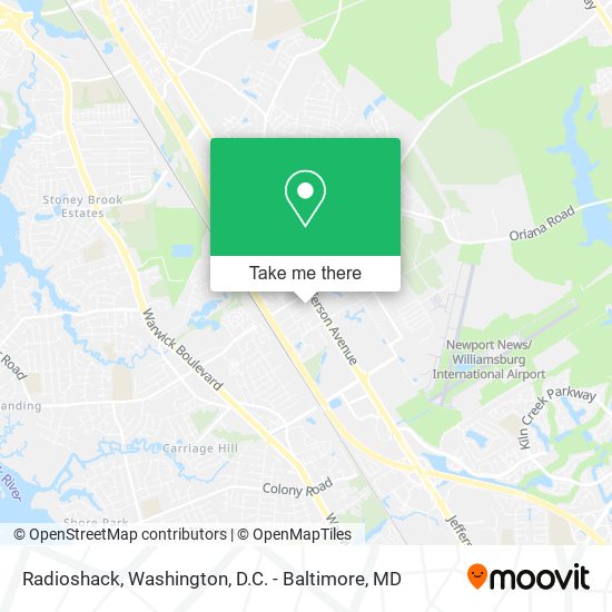 Radioshack map