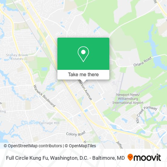 Full Circle Kung Fu map