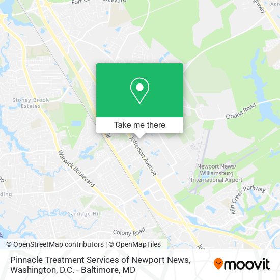 Mapa de Pinnacle Treatment Services of Newport News