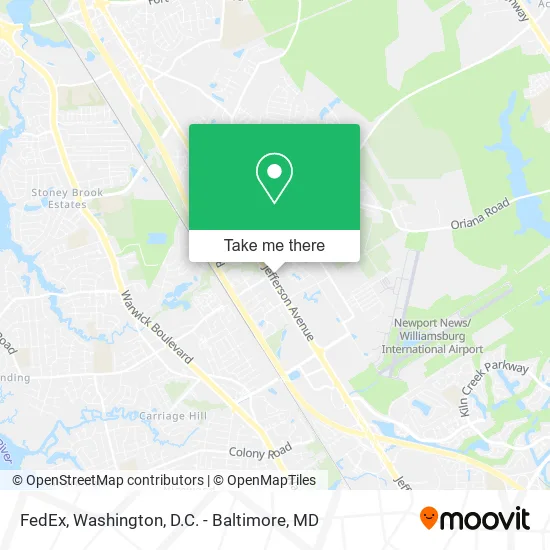 FedEx map