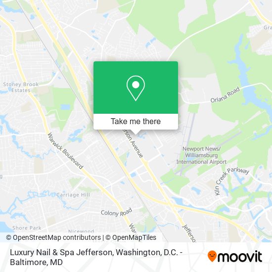 Luxury Nail & Spa Jefferson map