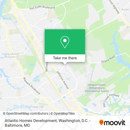 Atlantic Homes Development map