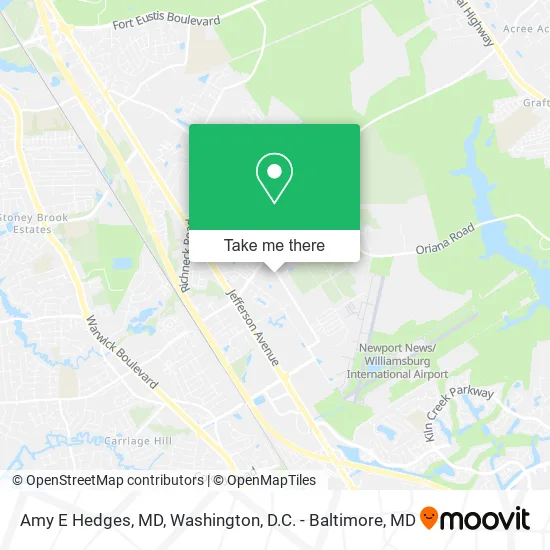 Mapa de Amy E Hedges, MD