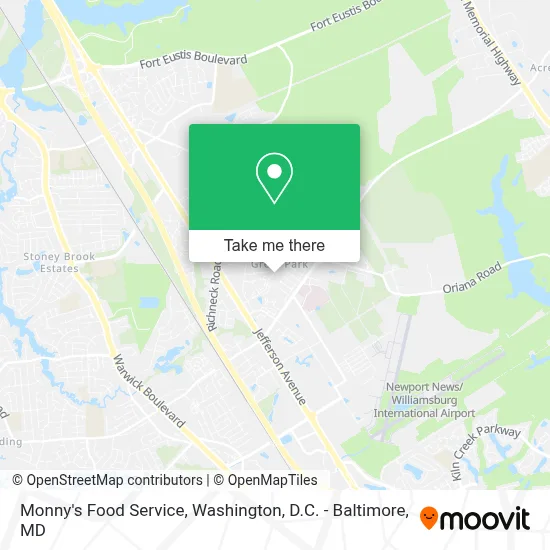 Monny's Food Service map