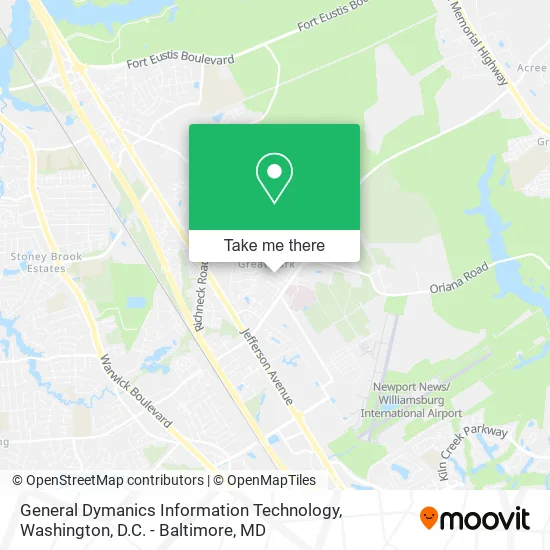 General Dymanics Information Technology map