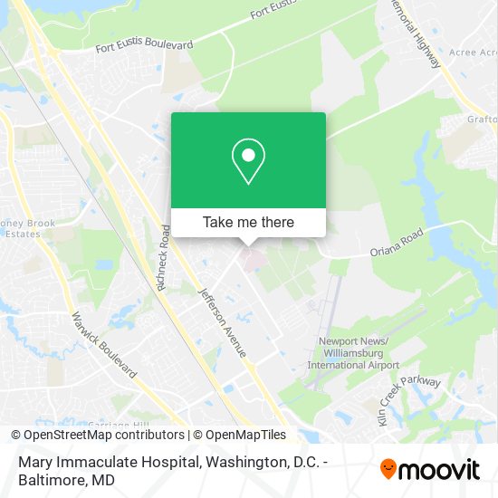 Mary Immaculate Hospital map