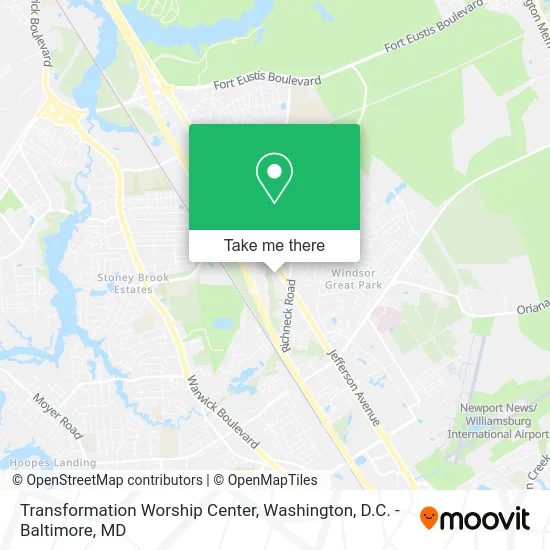 Transformation Worship Center map